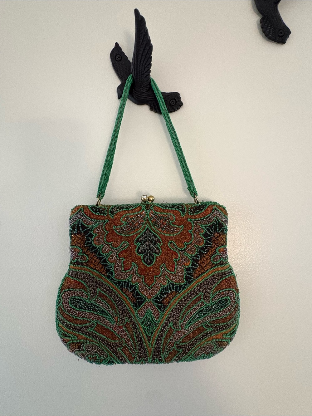 Vintage Belgium Made Delill Beaded Evening Bag